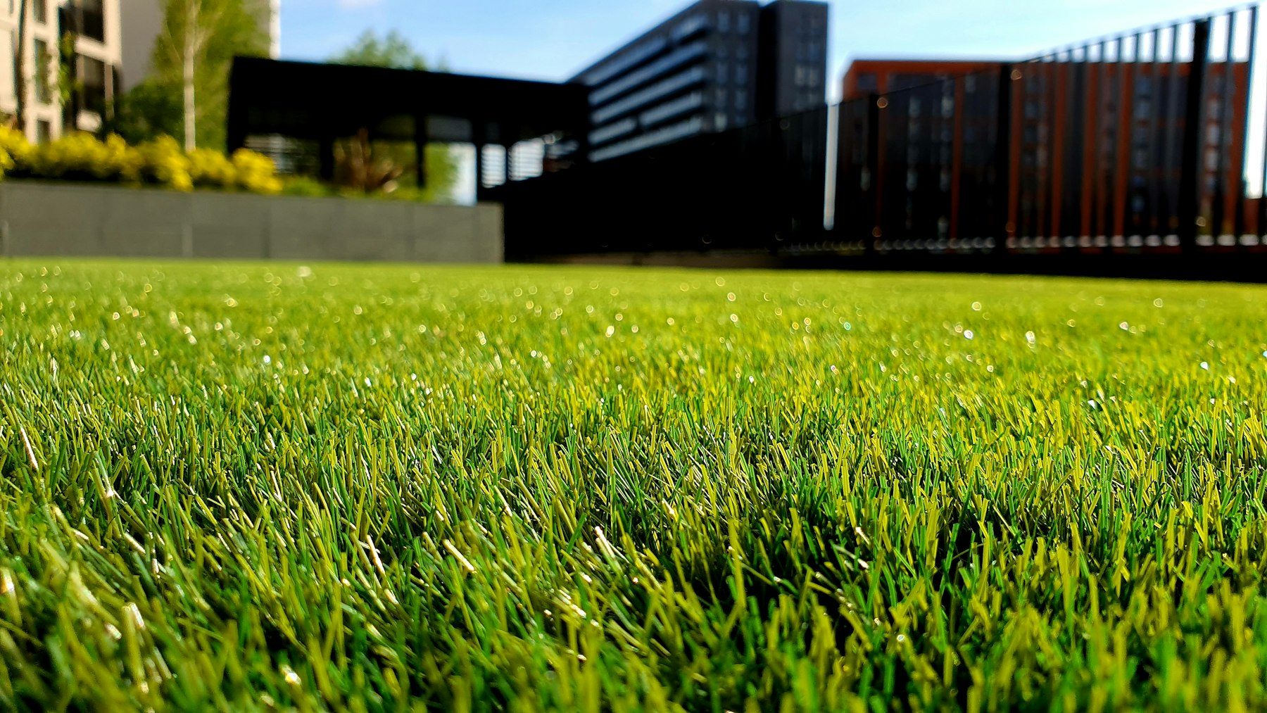 Landscaped grounds maintained by Al Bazi