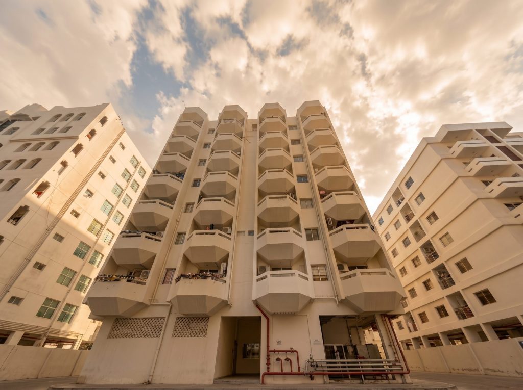 A residential apartment building in Dubai, part of the Al Hamar Real Estate portfolio